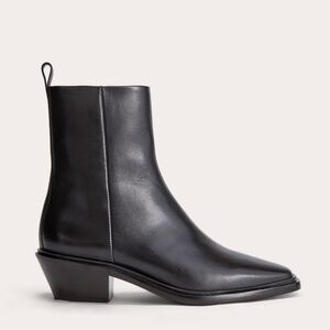 Everlane Havana Black Leather Boots, Size 8